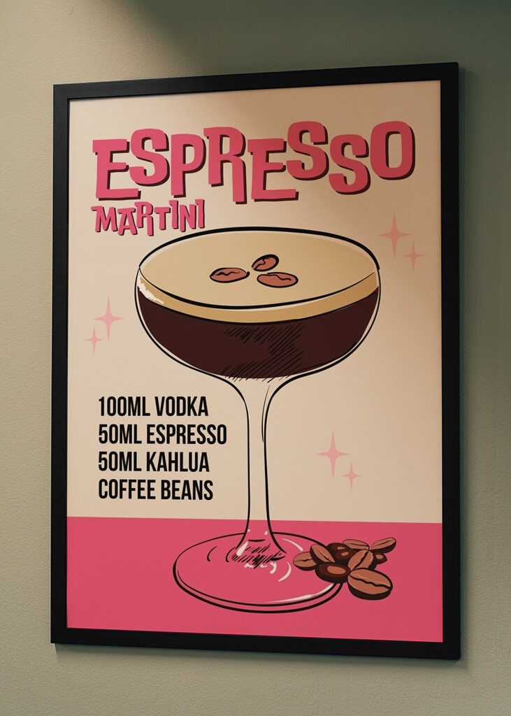 Espresso Martini Cocktail Art 