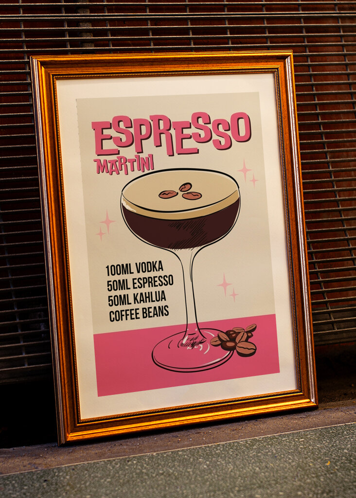 Espresso Martini Cocktail Art 