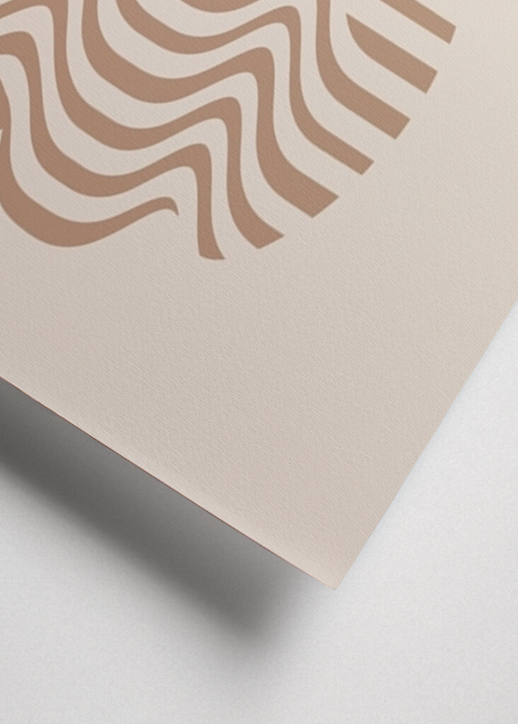 Bauhaus Mokka-Schaumstoff-Kreise