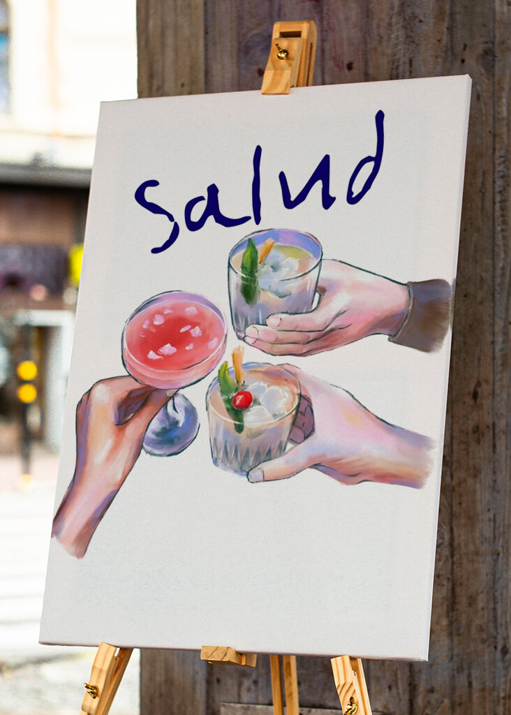 sklenice plněné koktejly 