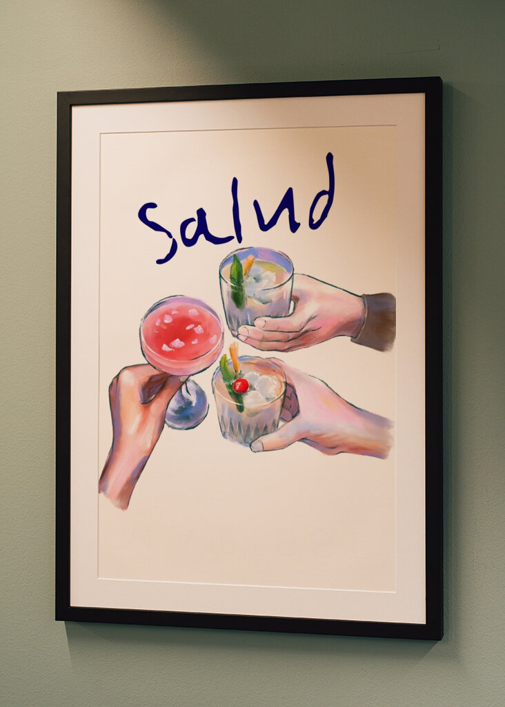 sklenice plněné koktejly 