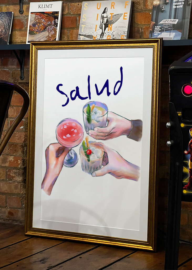 sklenice plněné koktejly 