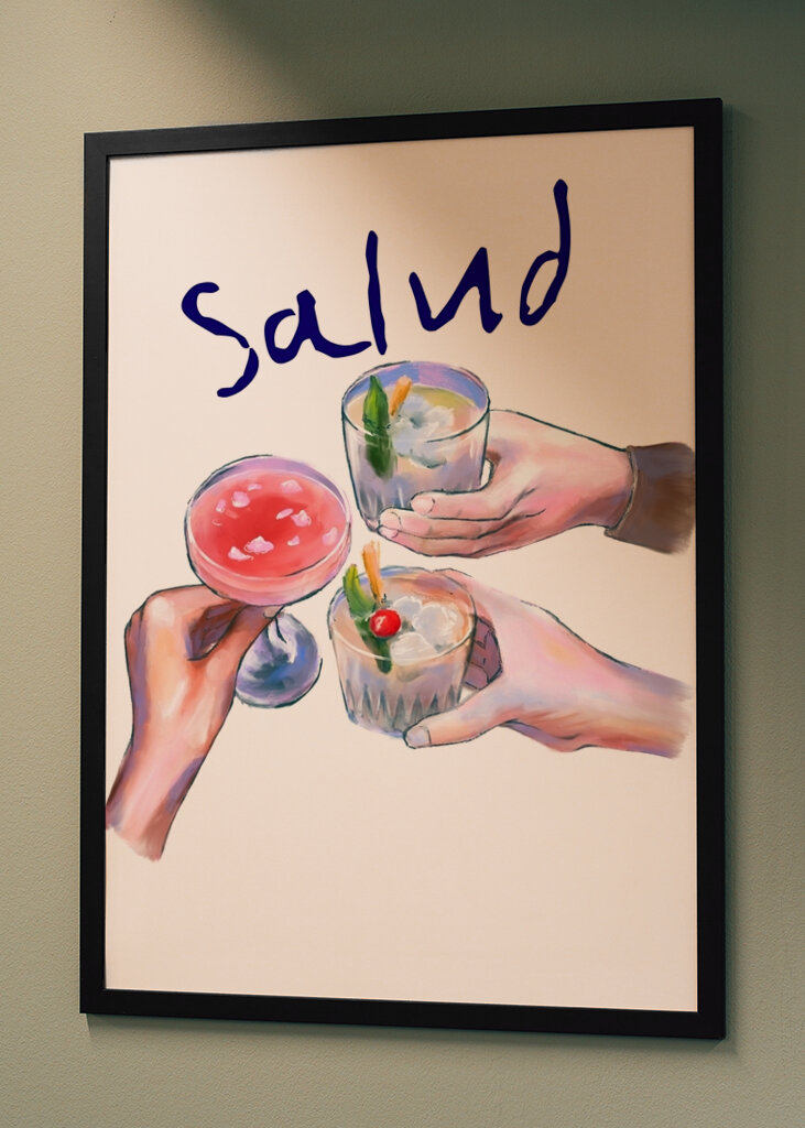 sklenice plněné koktejly 