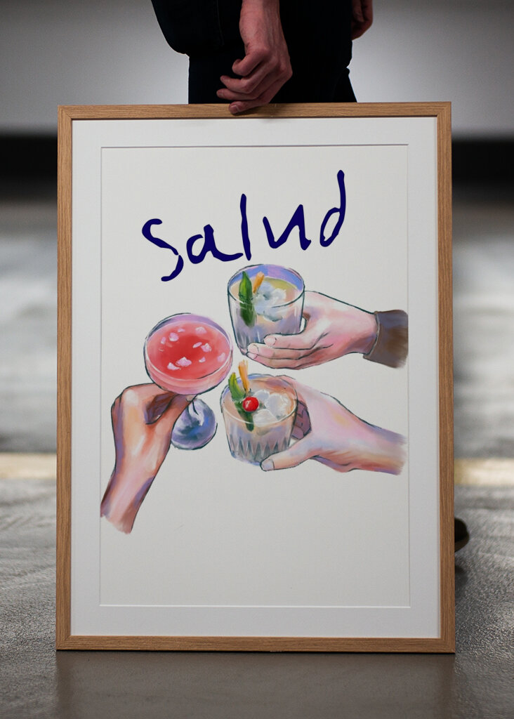 sklenice plněné koktejly 