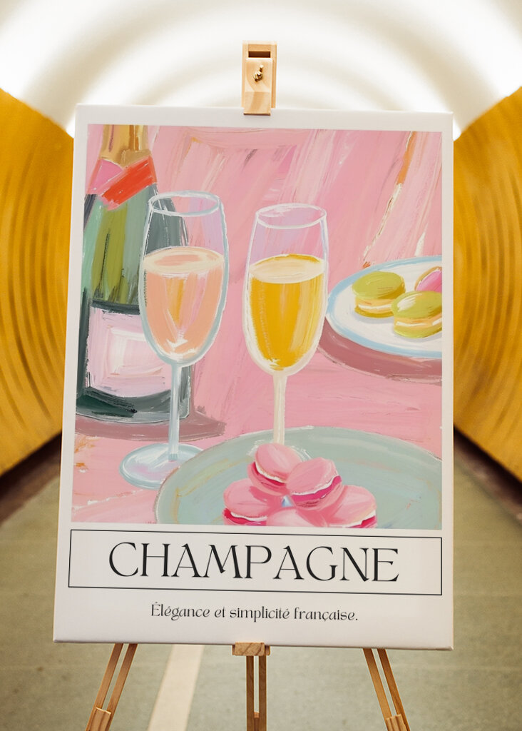 Champagne and Macarons