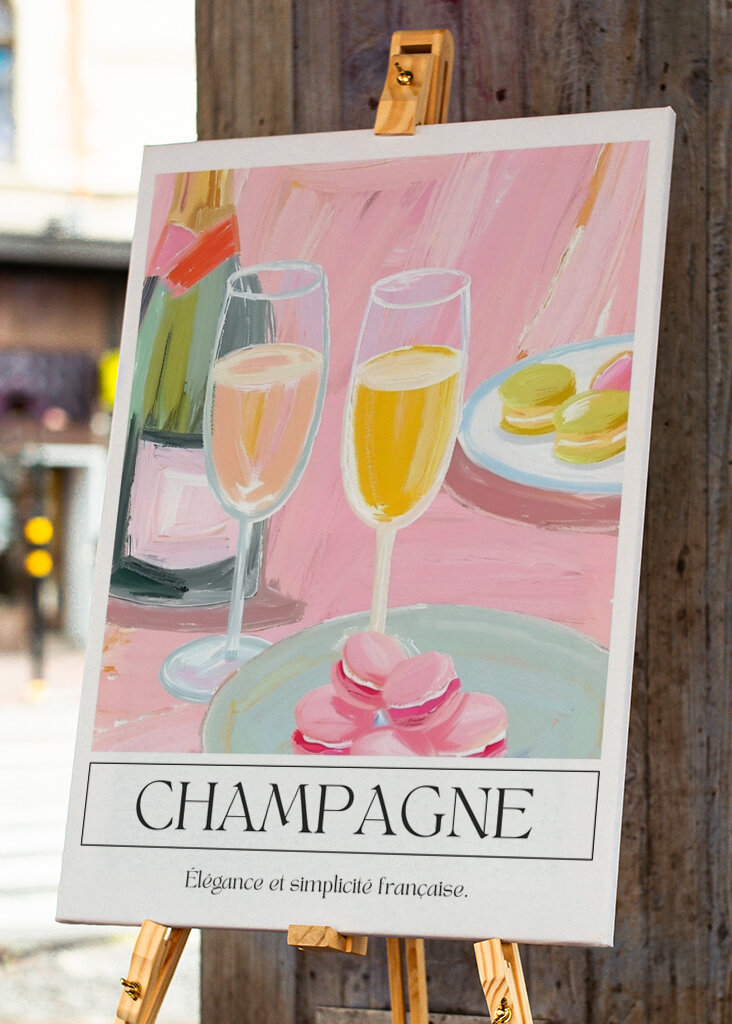 Champagne and Macarons
