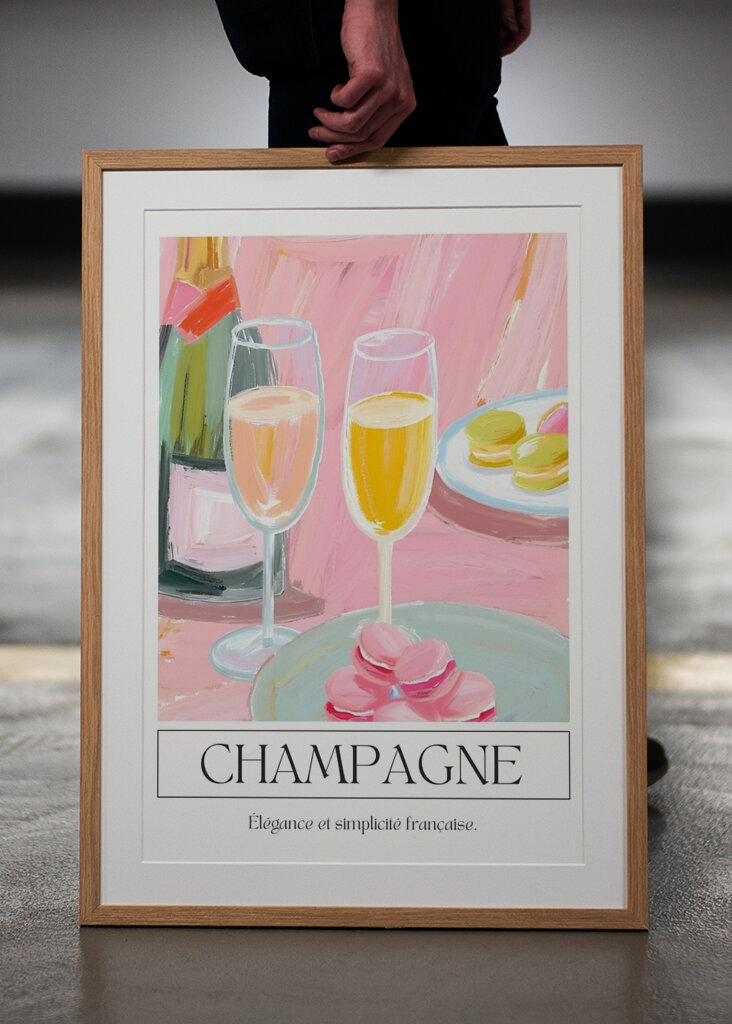 Champagne and Macarons