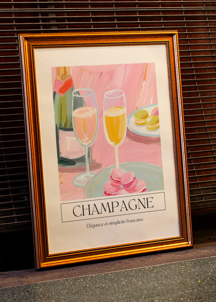 Champagne and Macarons