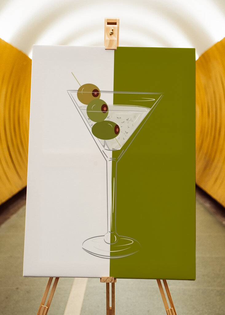 Martini with Three Olives