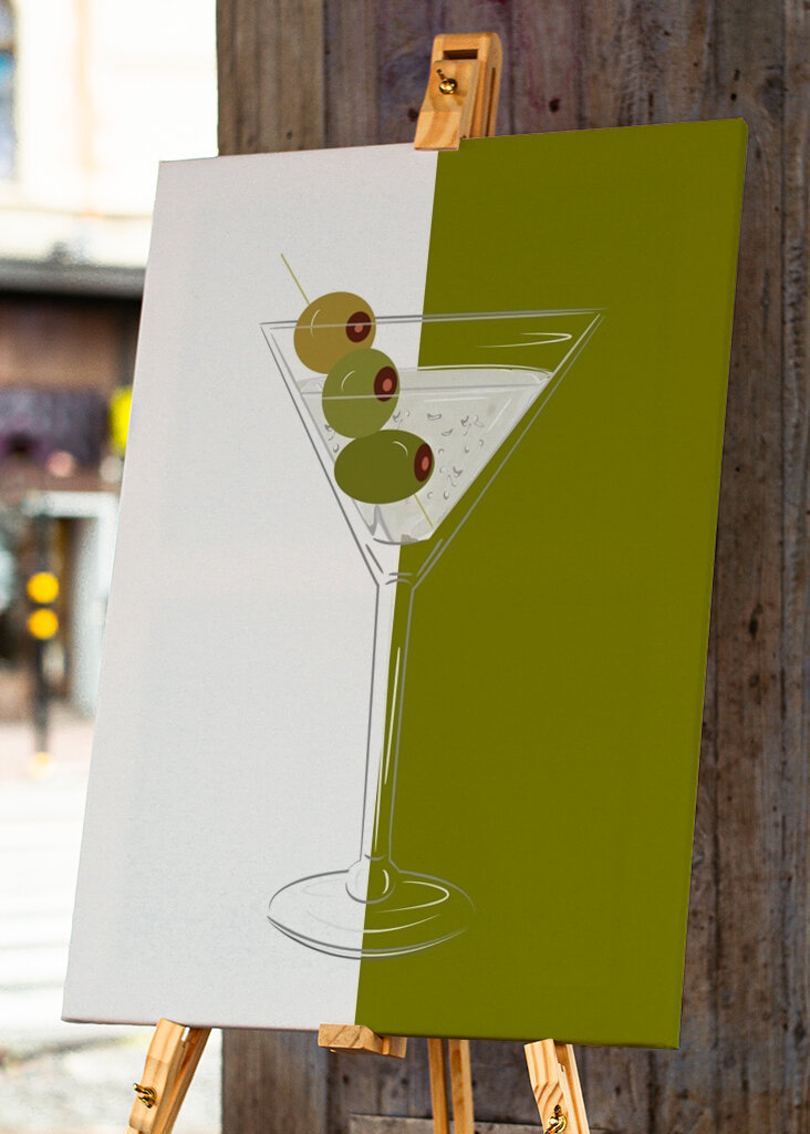 Martini with Three Olives