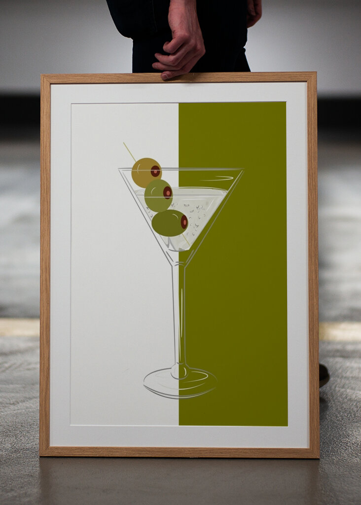 Martini with Three Olives