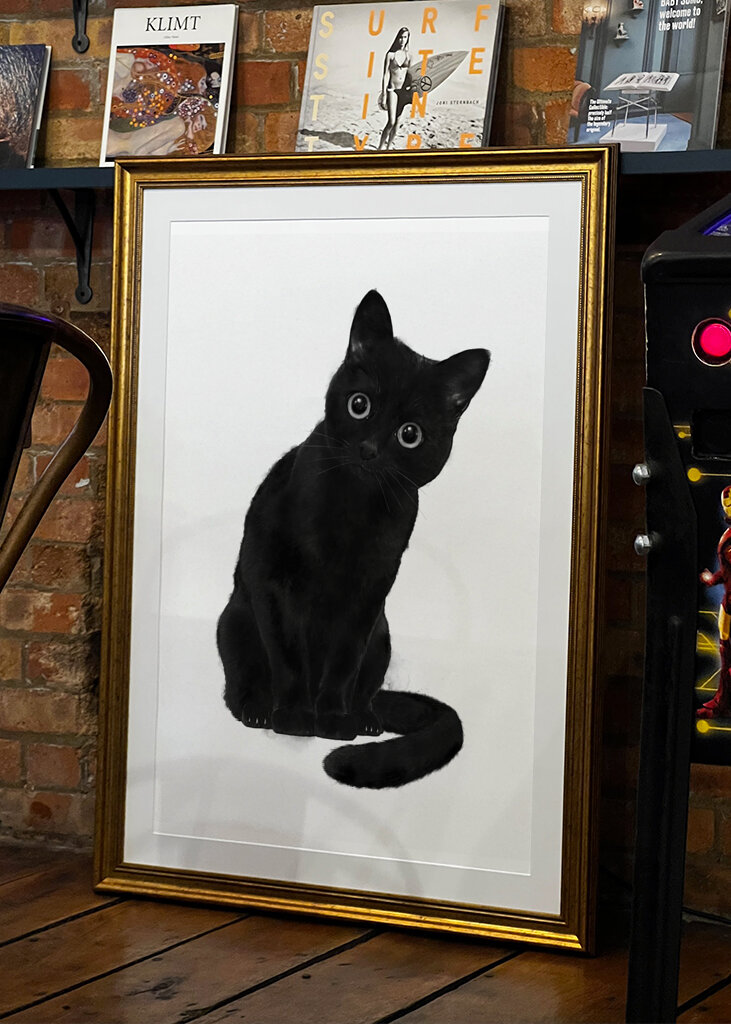 Gruselige süße Katze