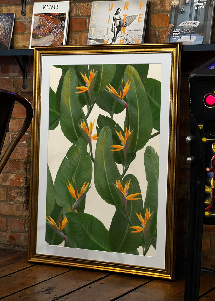 Birds of Paradise botanical pr