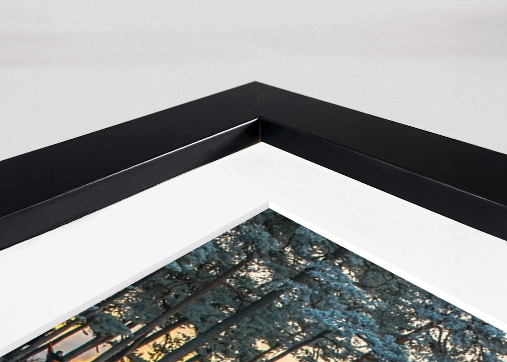 Tramonto invernale nel mare ghiacciato