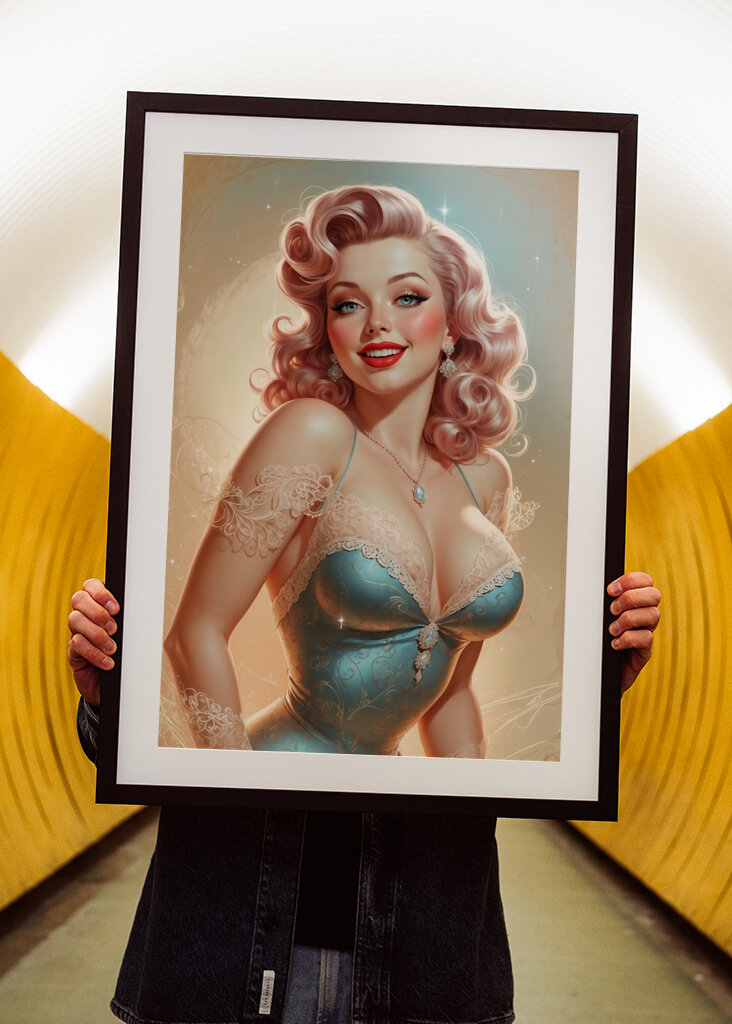 Portrait Glamour Pin-Up Blond
