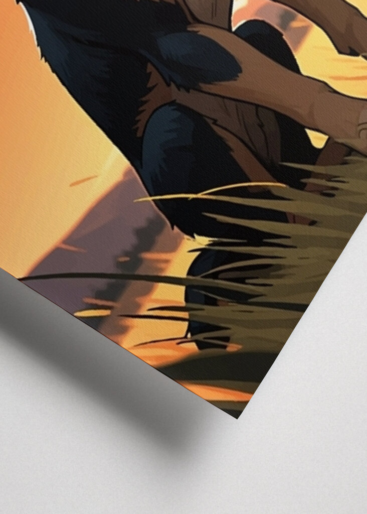 Duitse herder hond schilderen