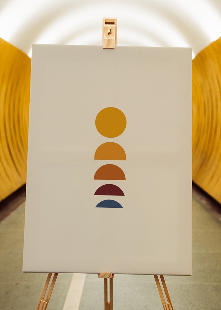 Minimalismus východ / západ slunce