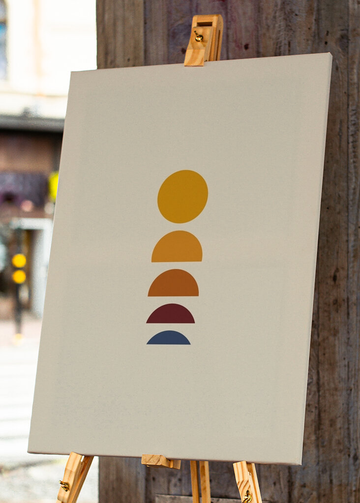 Minimalismus východ / západ slunce