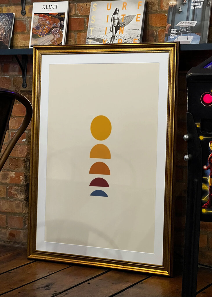 Minimalismus východ / západ slunce