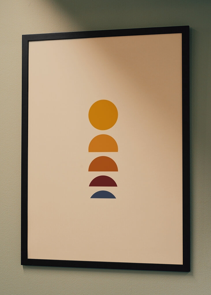 Minimalismus východ / západ slunce