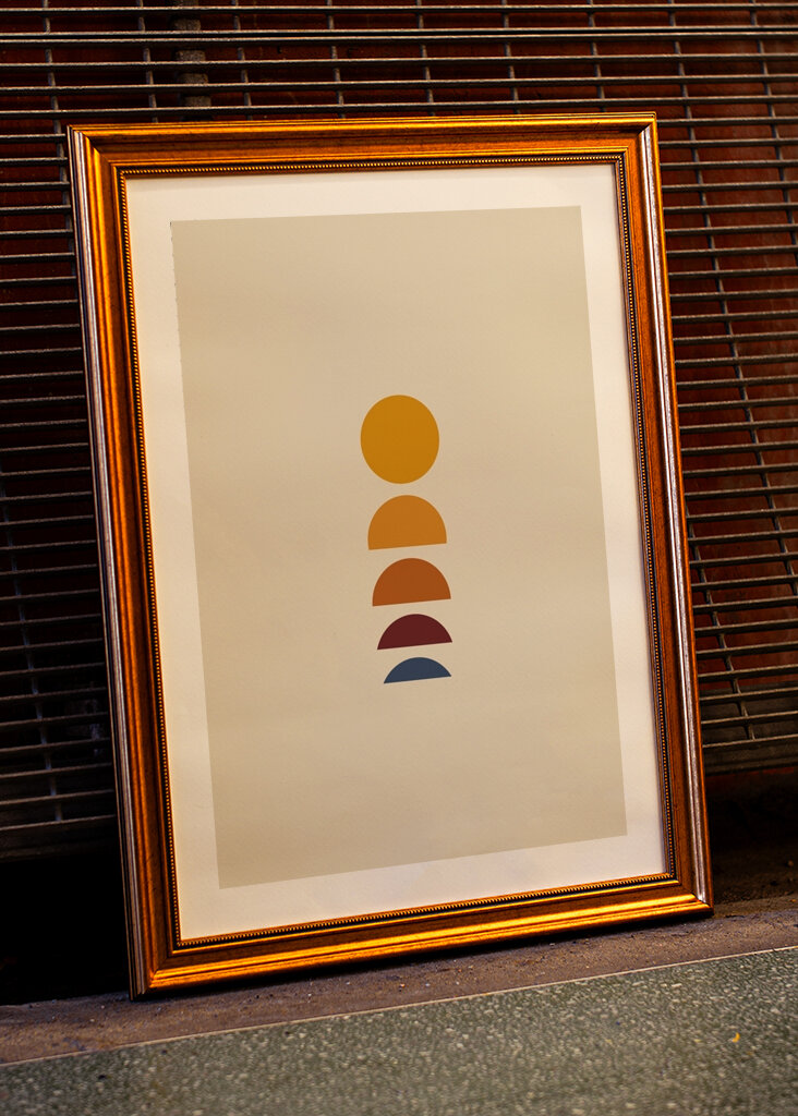 Minimalismus východ / západ slunce