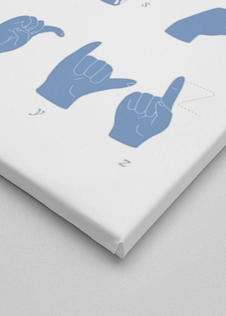 Hand Alphabet Poster