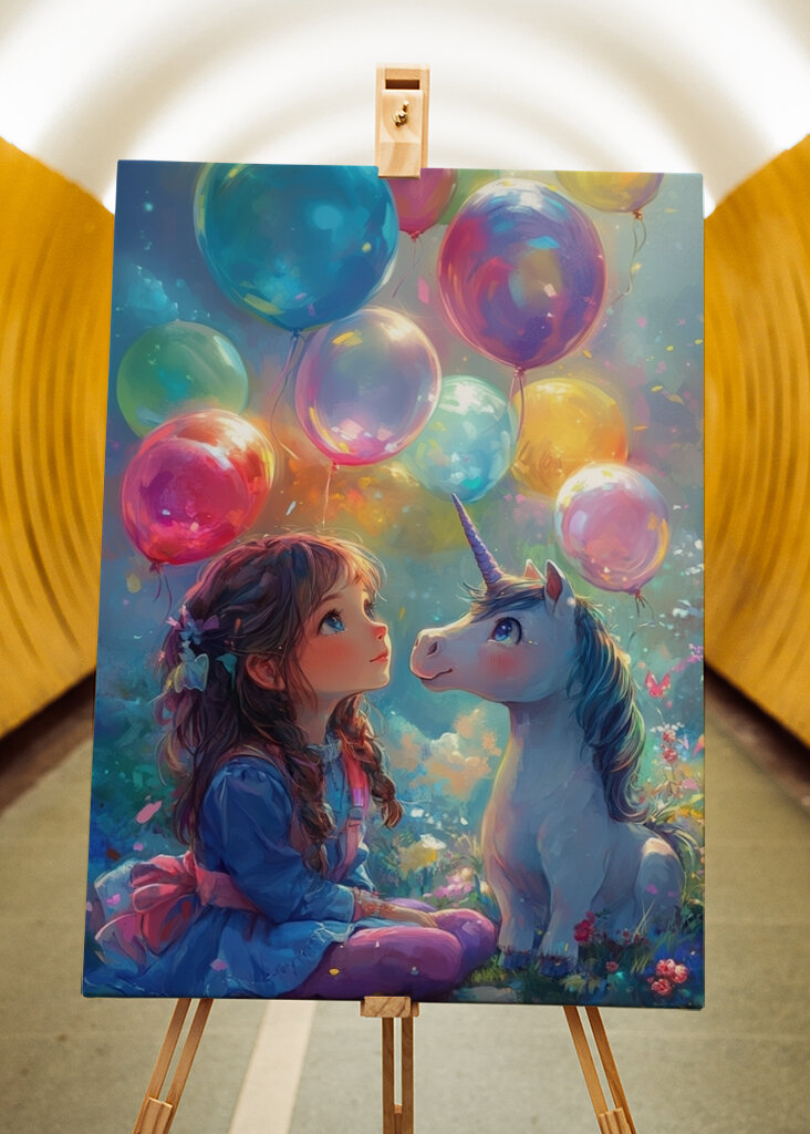 Ein magisches Freundschafts-Einhorn