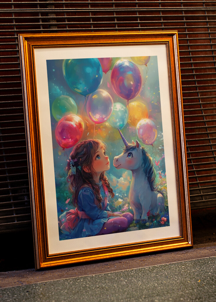 Ein magisches Freundschafts-Einhorn