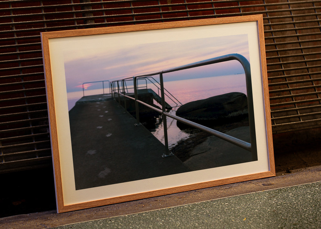 Ślady stóp do morza