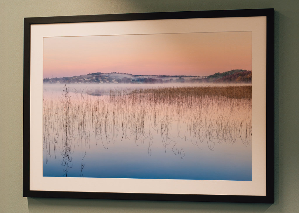 Rosa gryning vid Rådasjön