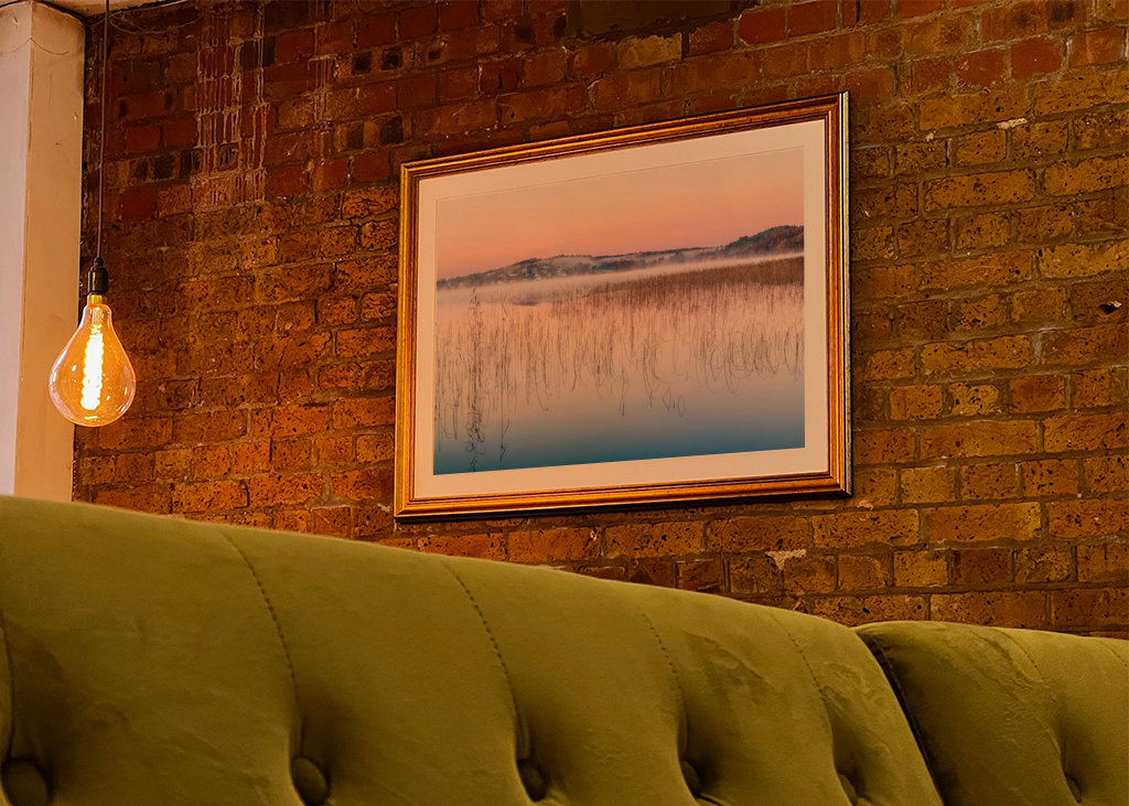 Rosa gryning vid Rådasjön