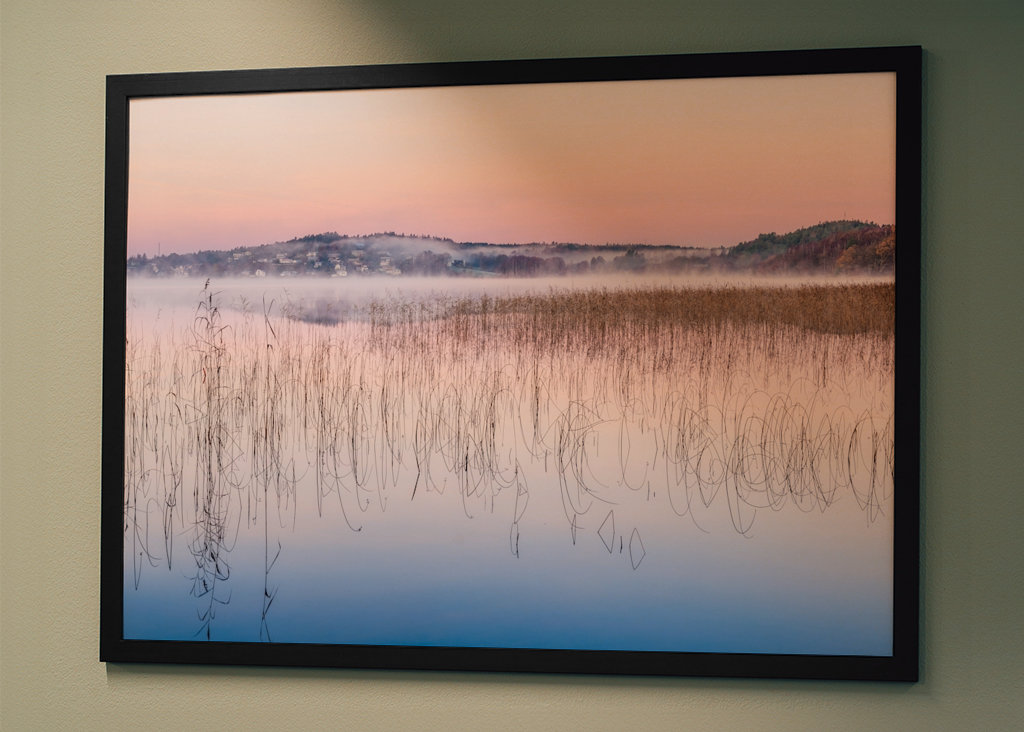 Rosa gryning vid Rådasjön