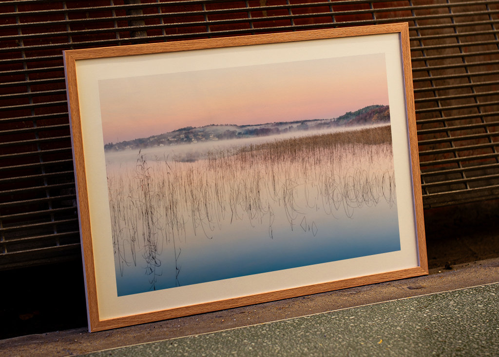 Rosa gryning vid Rådasjön