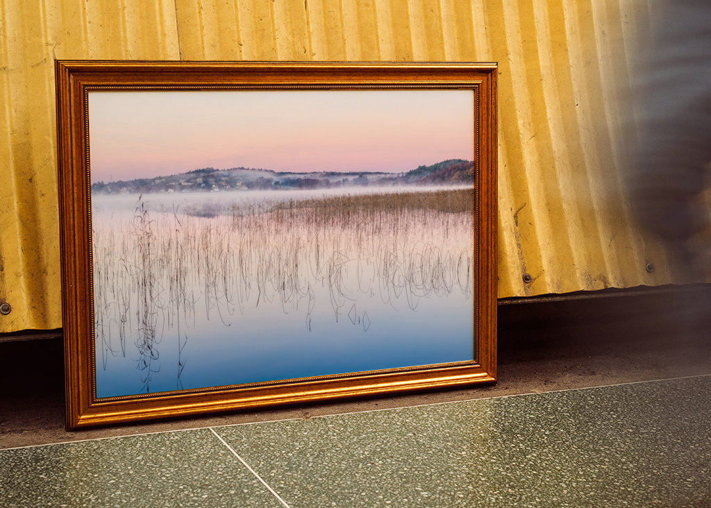 Rosa gryning vid Rådasjön