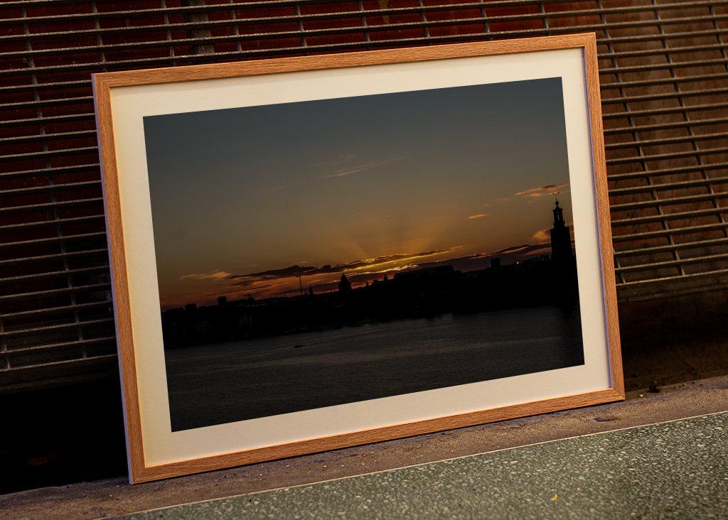 Solnedgång vid stadshuset