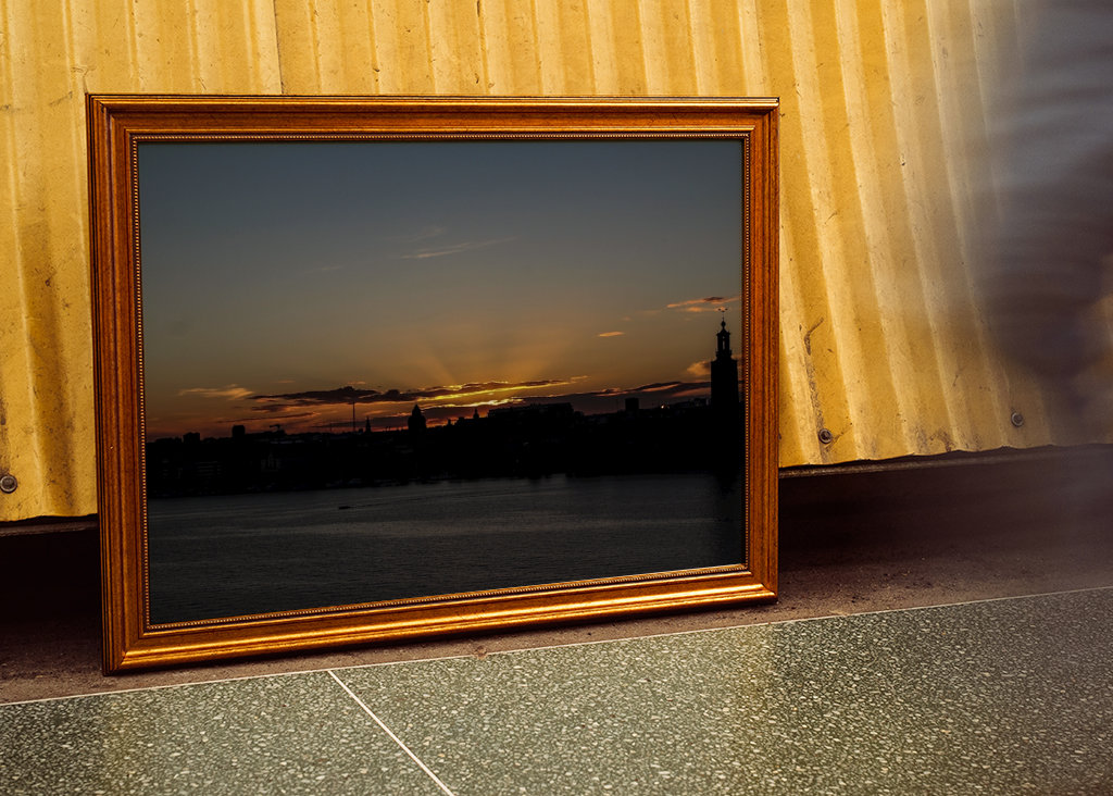 Solnedgång vid stadshuset