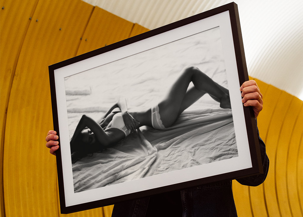 young model wearing lingerie