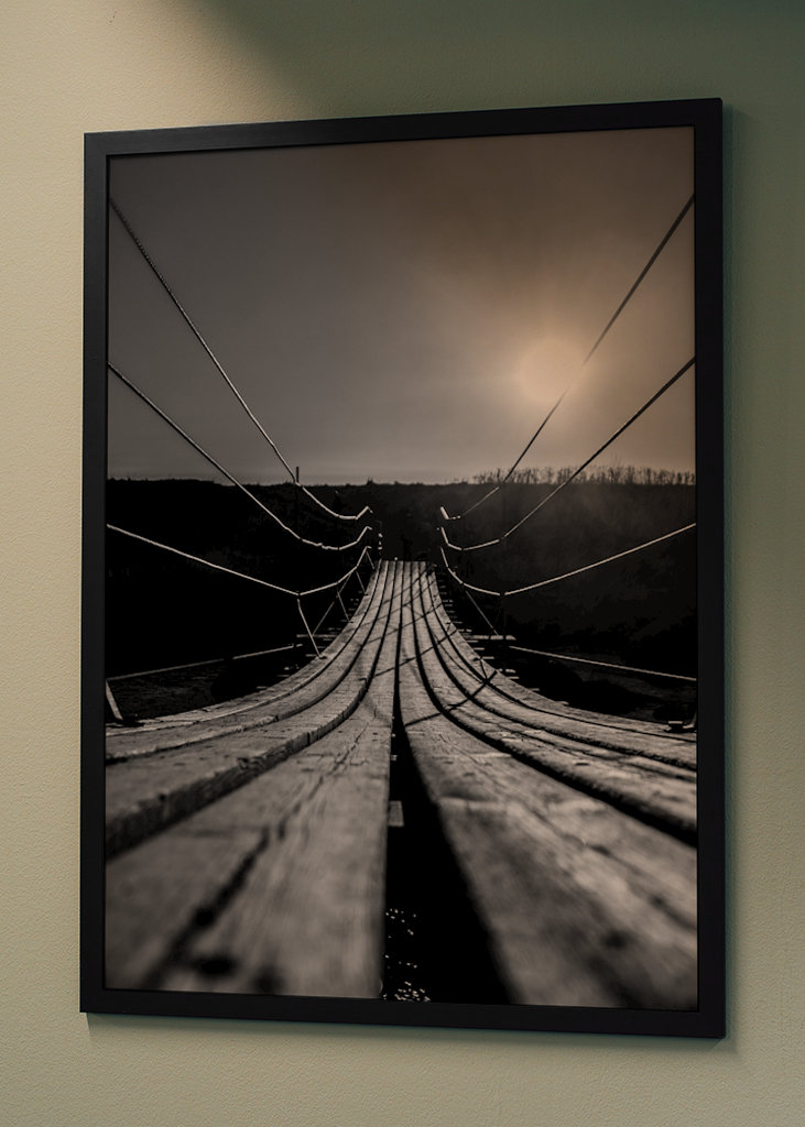 Alte Holzbrücke in Nærland