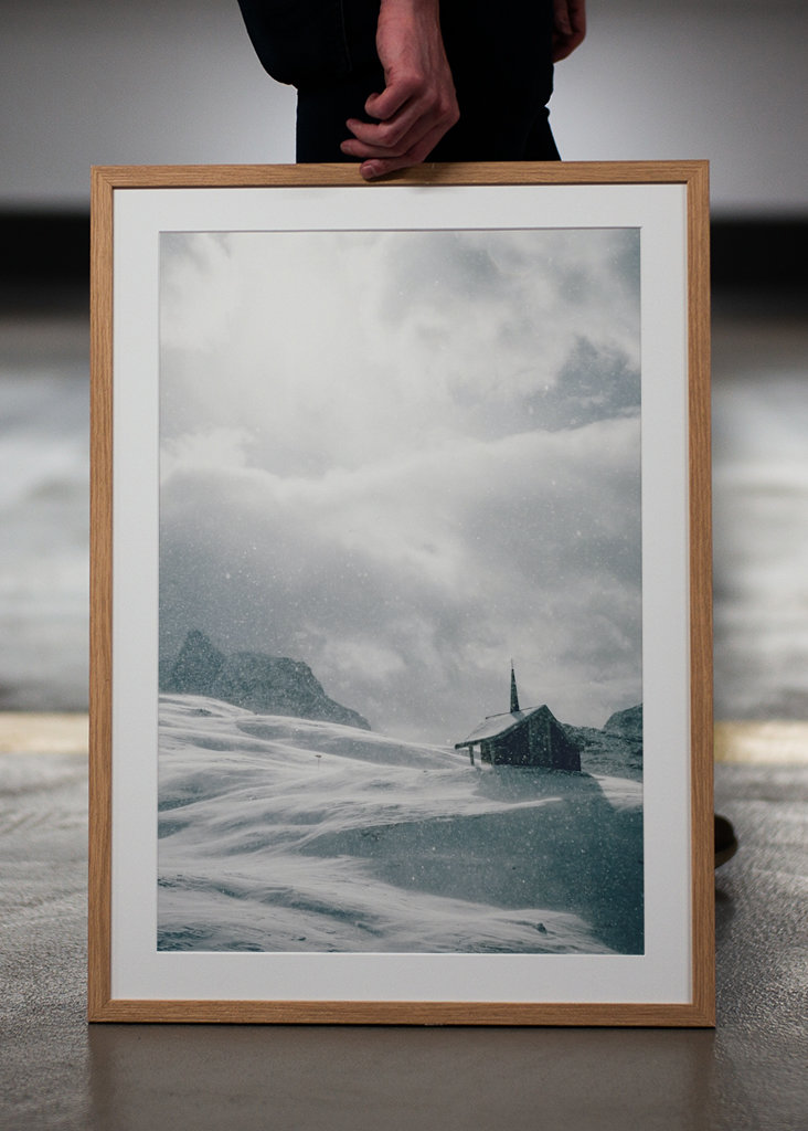 Sun through the snow storm