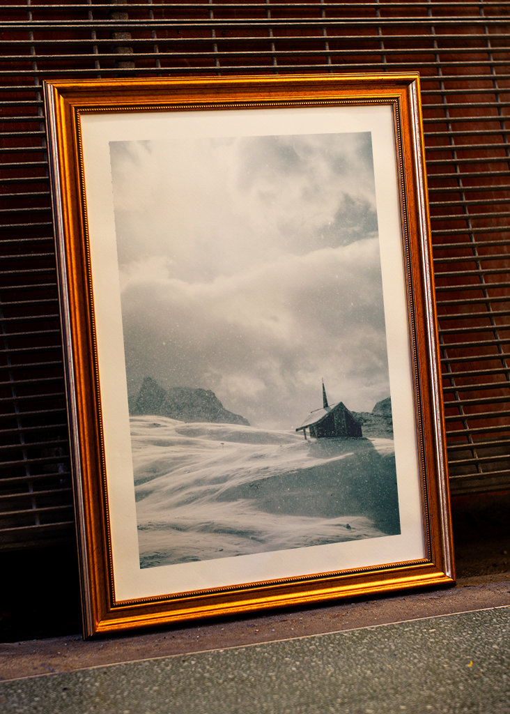 Sun through the snow storm