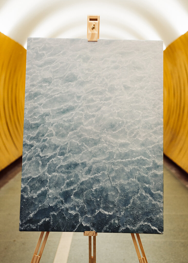 Matin d’hiver au bord de la mer 