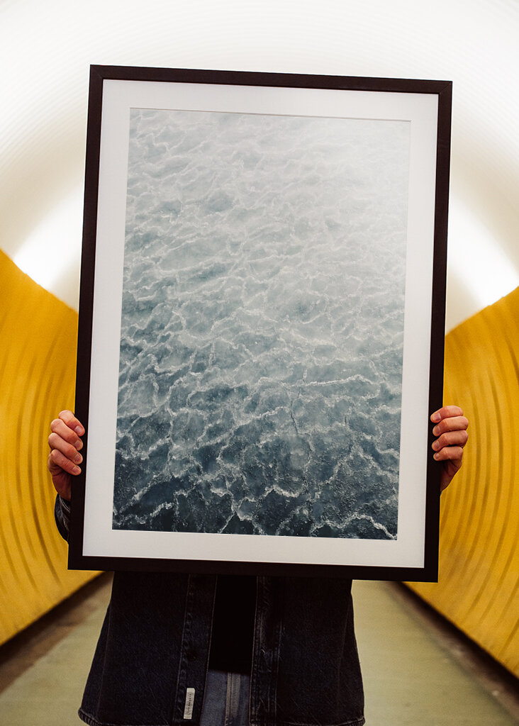 Matin d’hiver au bord de la mer 