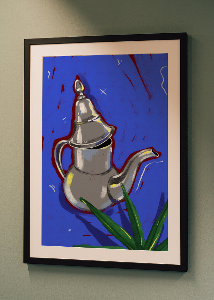 A Moroccan teapot