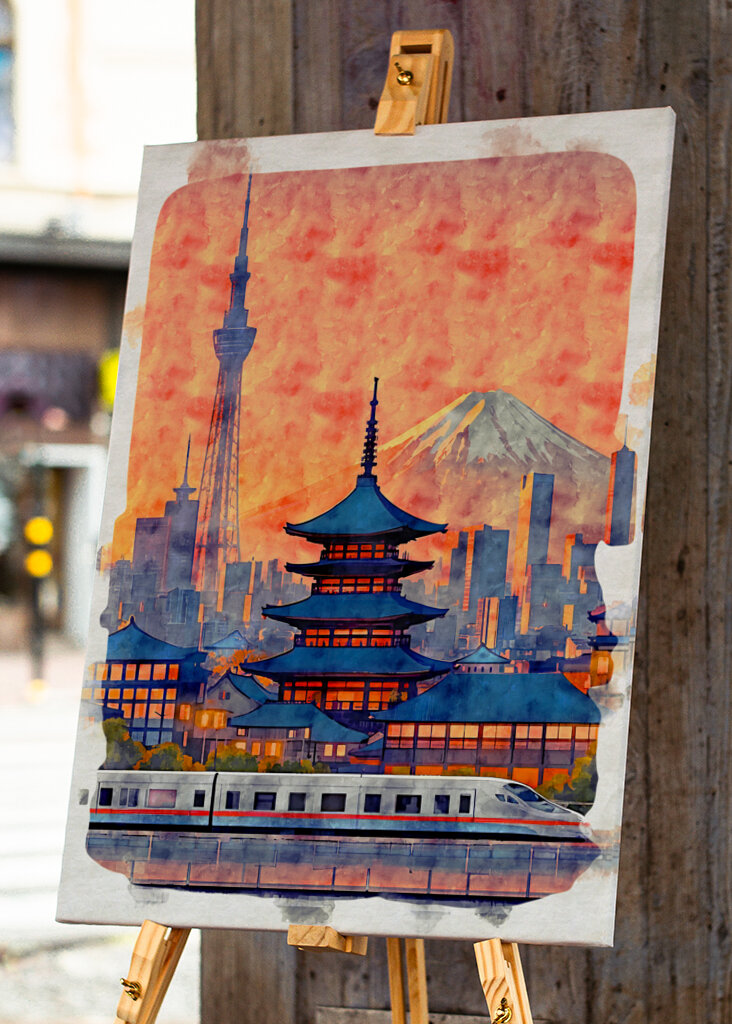 Panorama Tokia za soumraku