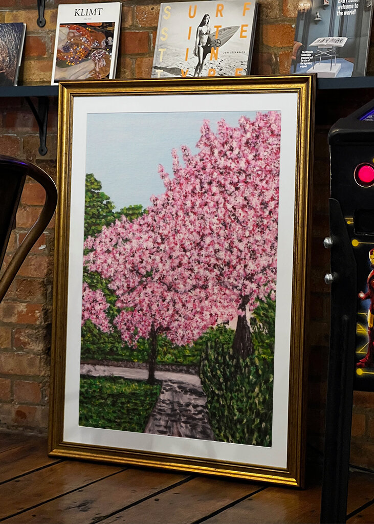 Belle saison des cerisiers en fleurs