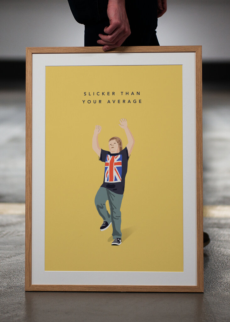 Junge tanzt zu Biggie Smalls