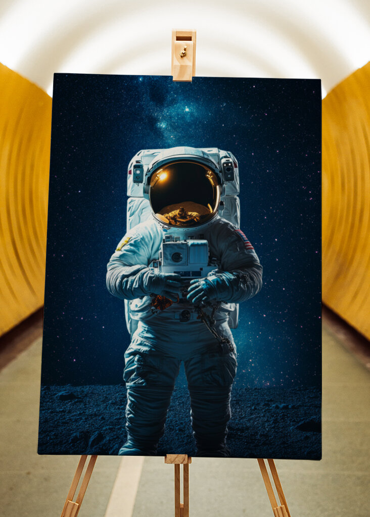 Astronauta en la Luna