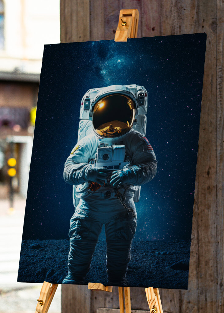 Astronauta en la Luna