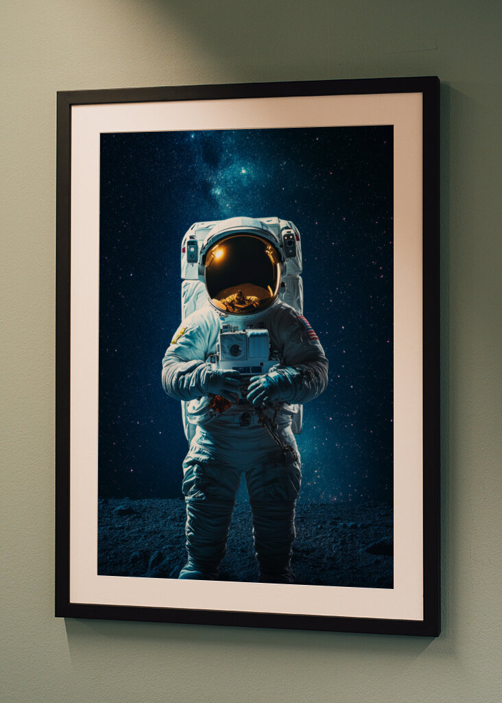 Astronauta en la Luna