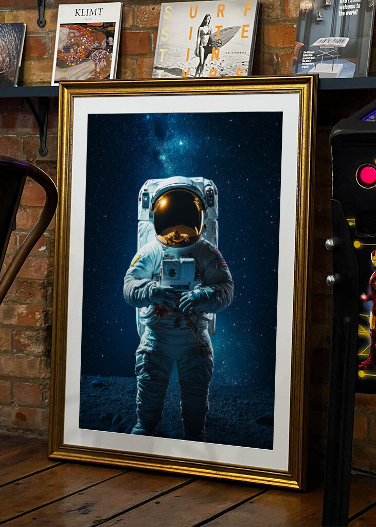 Astronauta en la Luna